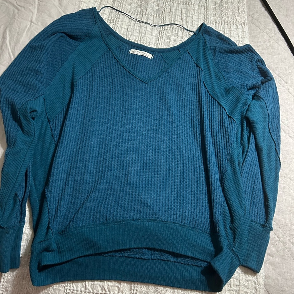 We the free thermal vneck with banded waist